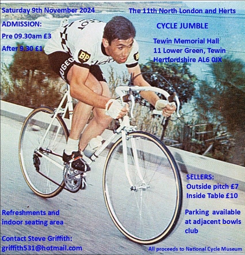 North London and Herts cycling jumble sale